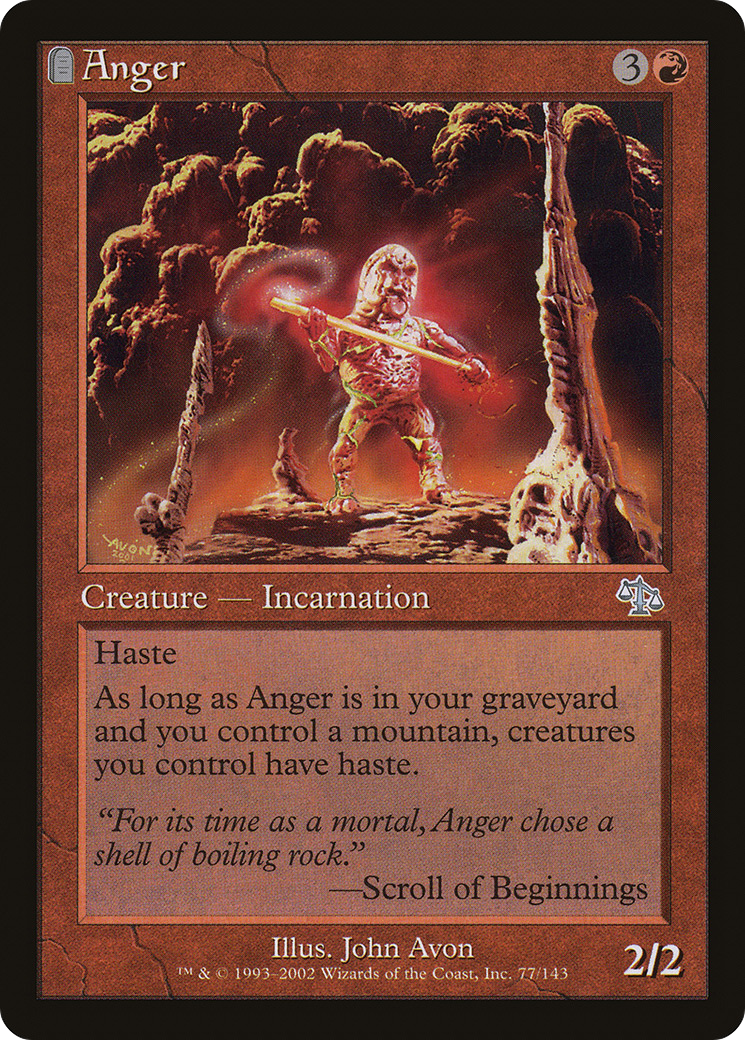 FOIL Anger (JUD-077) - Judgment - Magic The Gathering