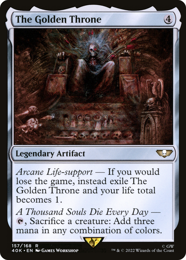 The Golden Throne (40K-157) - Warhammer 40,000 Commander - Magic The Gathering