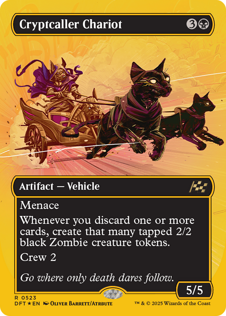 FOIL Cryptcaller Chariot (DFT-523) - Aetherdrift - Magic The Gathering