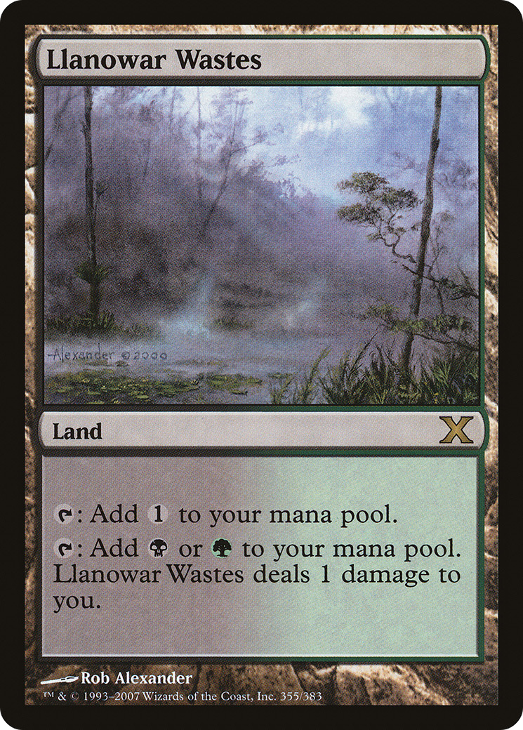 Llanowar Wastes (10E-355) - Tenth Edition - Magic The Gathering