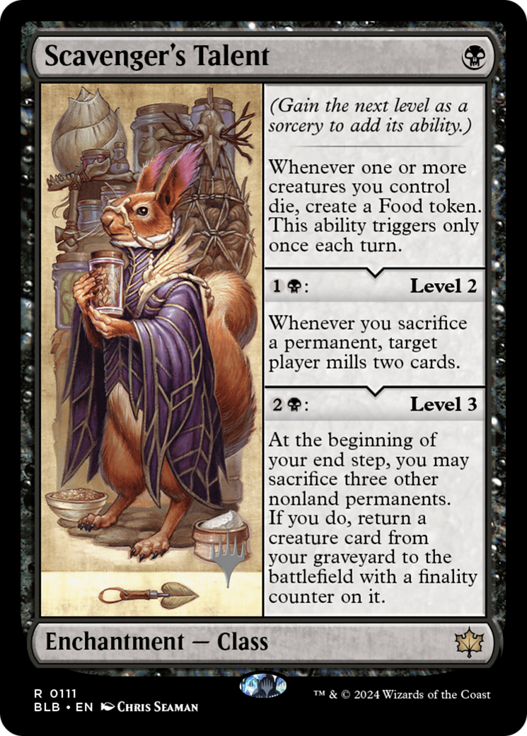 FOIL Scavenger's Talent (PPBLB-111) - Bloomburrow Promos - Magic The Gathering