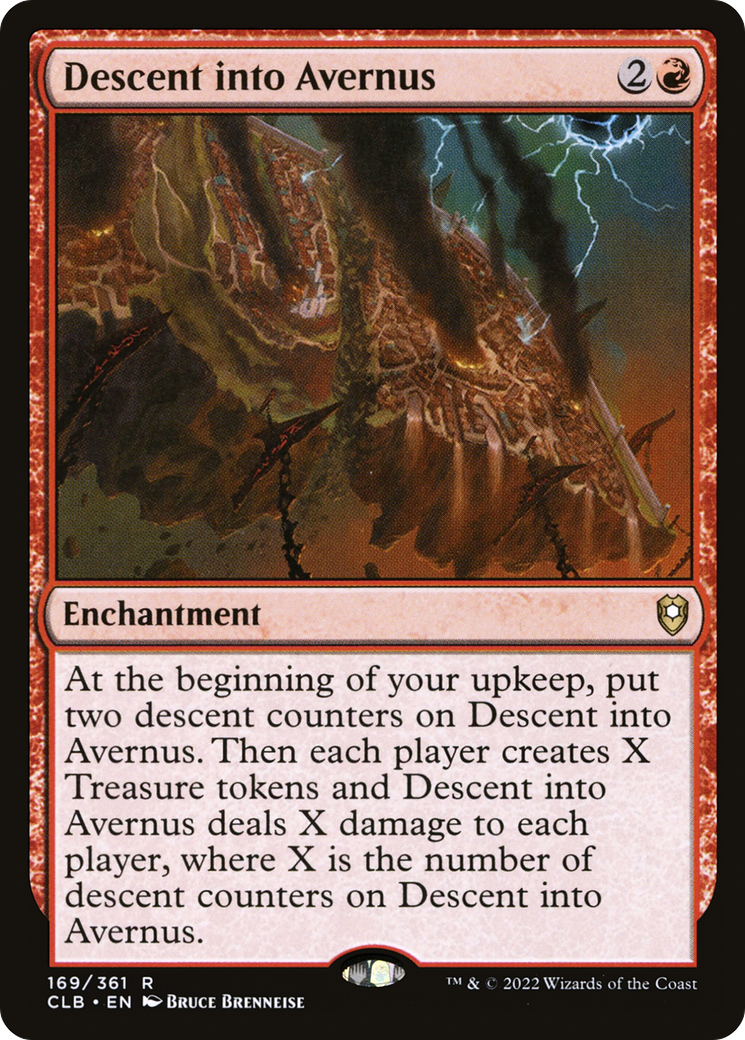 FOIL Descent into Avernus (CLB-169) - Commander Legends: Battle for Baldur's Gate - Magic The Gathering