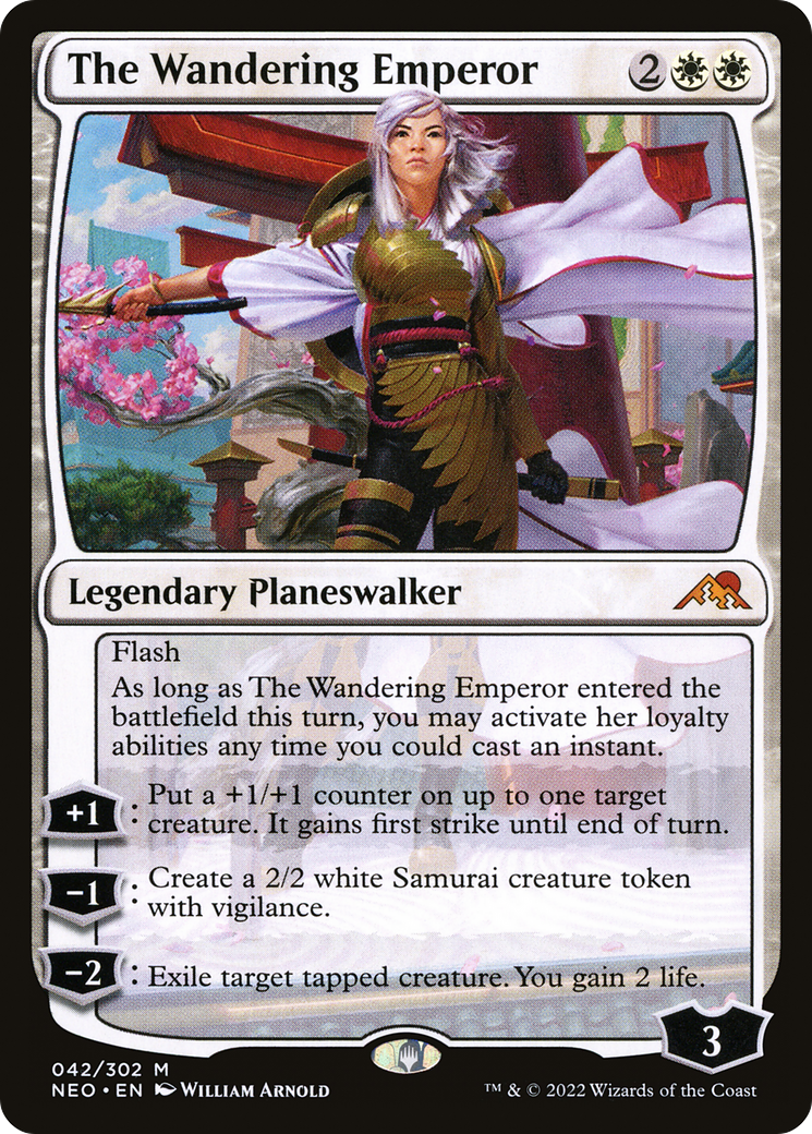 The Wandering Emperor (NEO-042) - Kamigawa: Neon Dynasty - Magic The Gathering
