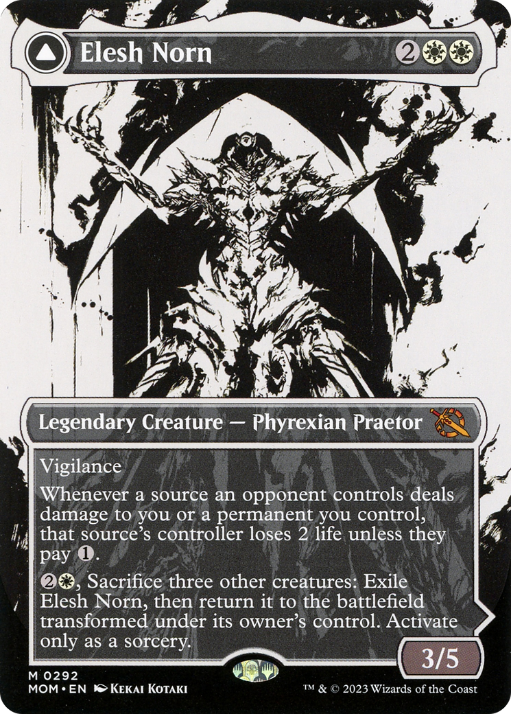 FOIL Elesh Norn (Showcase) (MOM-292) - March of the Machine - Magic The Gathering