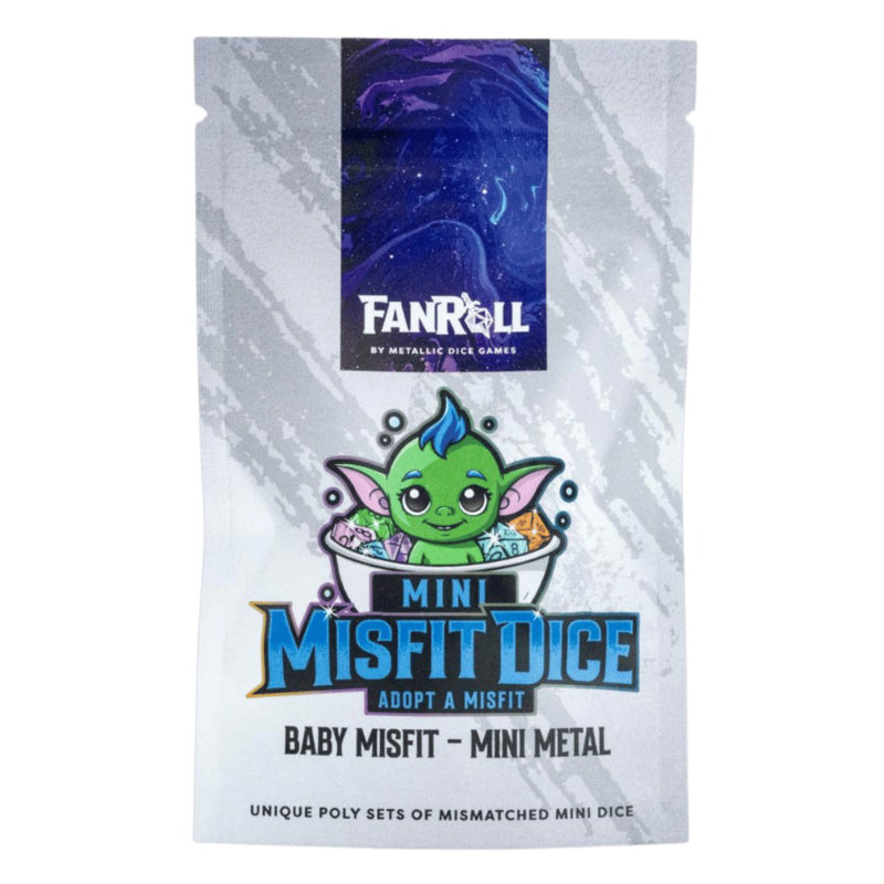 Fanroll Mystery Misfit Mini Metal Polyhedral Dice Set Blind Bag