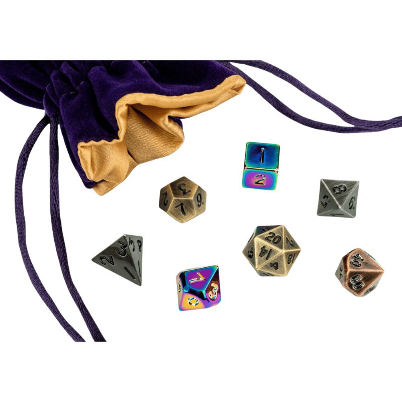 Fanroll Mystery Misfit Mini Metal Polyhedral Dice Set Blind Bag