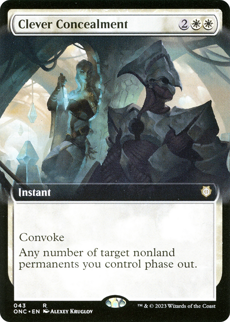 Clever Concealment (Extended Art) (ONC-043) - Phyrexia: All Will Be One Commander - Magic The Gathering