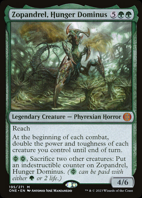 FOIL Zopandrel, Hunger Dominus (ONE-195) - Phyrexia: All Will Be One - Magic The Gathering