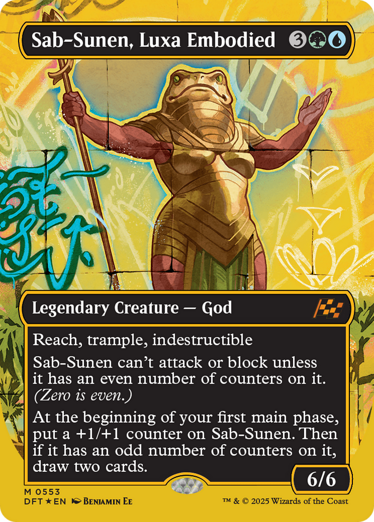 FOIL Sab-Sunen, Luxa Embodied (DFT-553) - Aetherdrift - Magic The Gathering