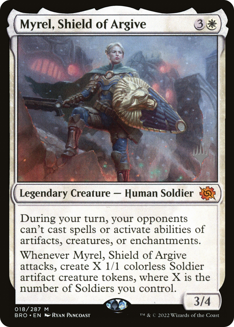 FOIL Myrel, Shield of Argive (PPBRO-18P) - The Brothers' War Promos - Magic The Gathering