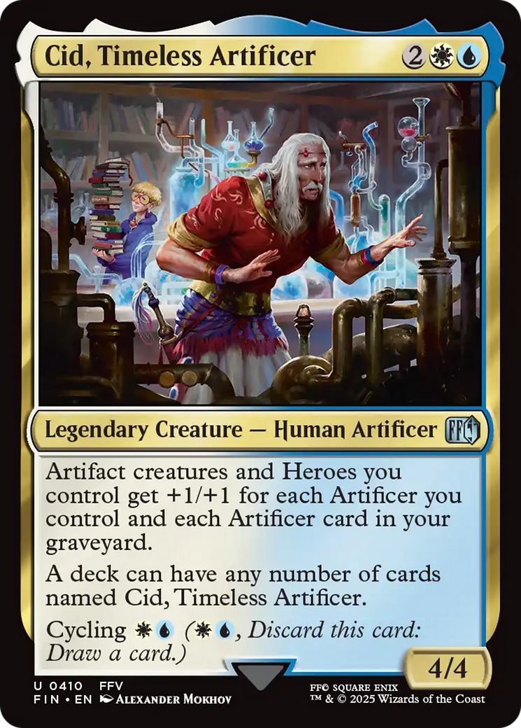 FOIL Cid, Timeless Artificer (0410) (FIN-410) - FINAL FANTASY - Magic The Gathering