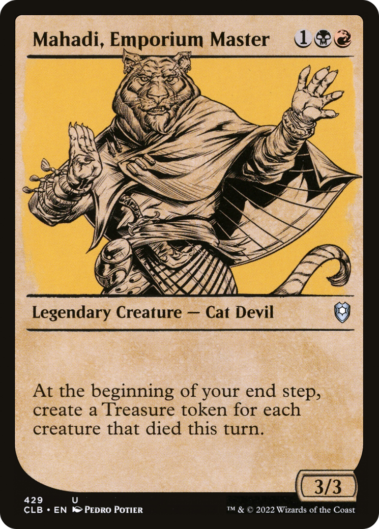 FOIL Mahadi, Emporium Master (Showcase) (CLB-429) - Commander Legends: Battle for Baldur's Gate: (Showcase) - Magic The Gathering
