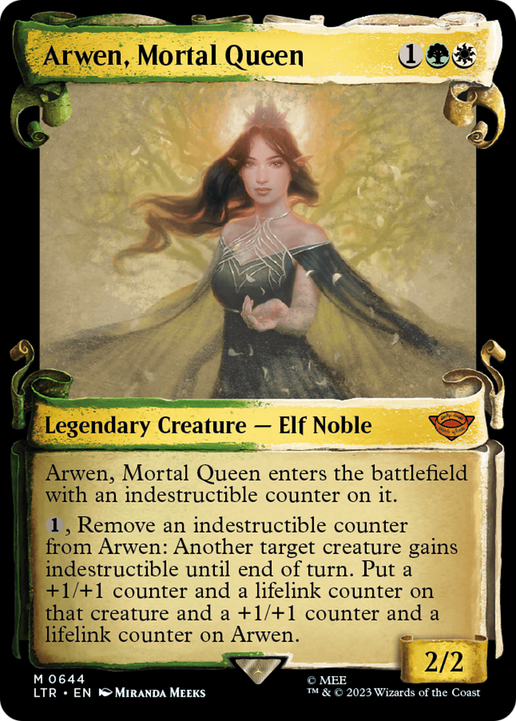 Arwen, Mortal Queen (Showcase Scrolls) (LTR-644) - The Lord of the Rings: Tales of Middle-earth - Magic The Gathering