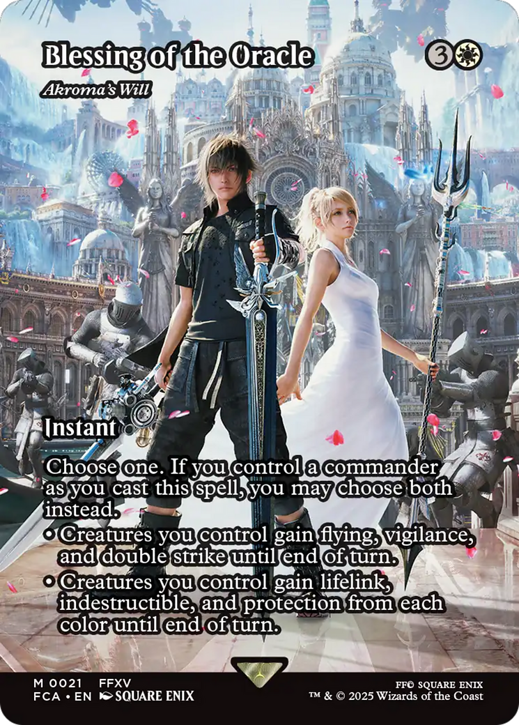 Blessing of the Oracle - Akroma's Will (Showcase) (FCA-021) - FINAL FANTASY: Through the Ages - Magic The Gathering