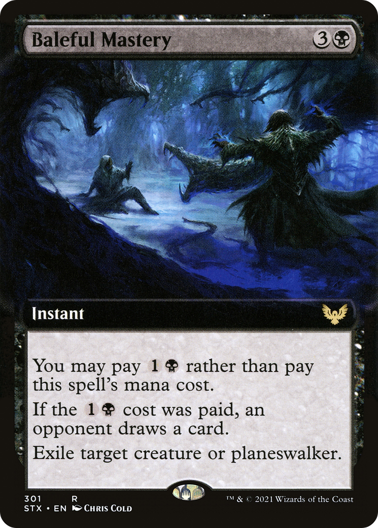Baleful Mastery (Extended Art) (STX-301) - Strixhaven: School of Mages - Magic The Gathering