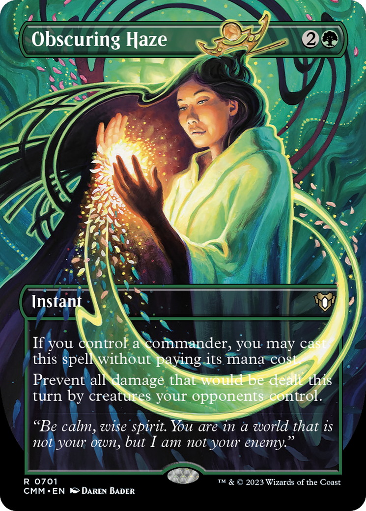 Obscuring Haze (Borderless) (CMM-701) - Commander Masters - Magic The Gathering