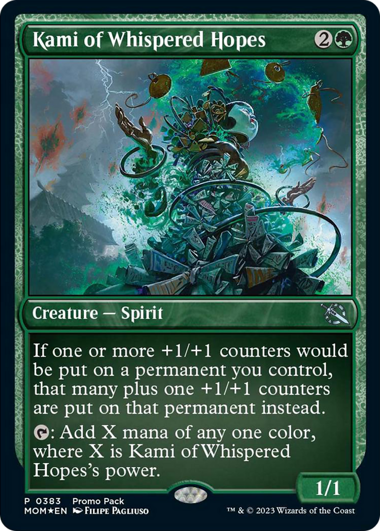 FOIL Kami of Whispered Hopes (PPMOM-383) - March of the Machine - Magic The Gathering