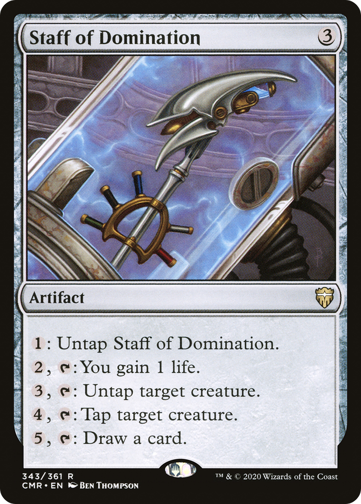 Staff of Domination (CMR-343) - Commander Legends - Magic The Gathering