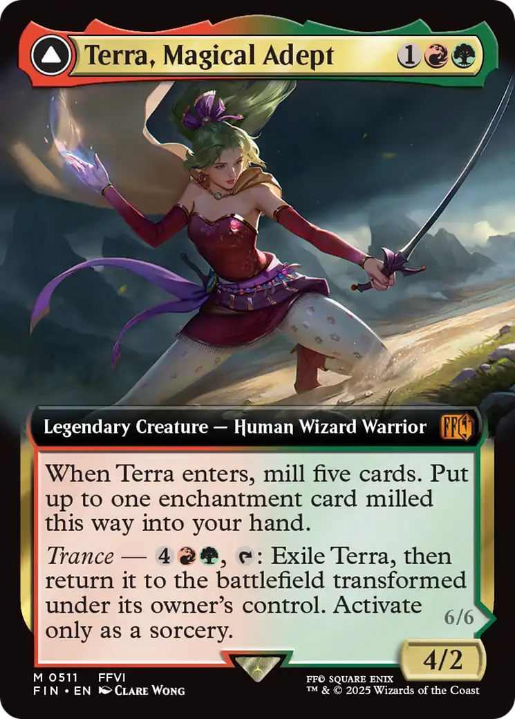 FOIL Terra, Magical Adept // Esper Terra (FIN-511) - FINAL FANTASY - Magic The Gathering