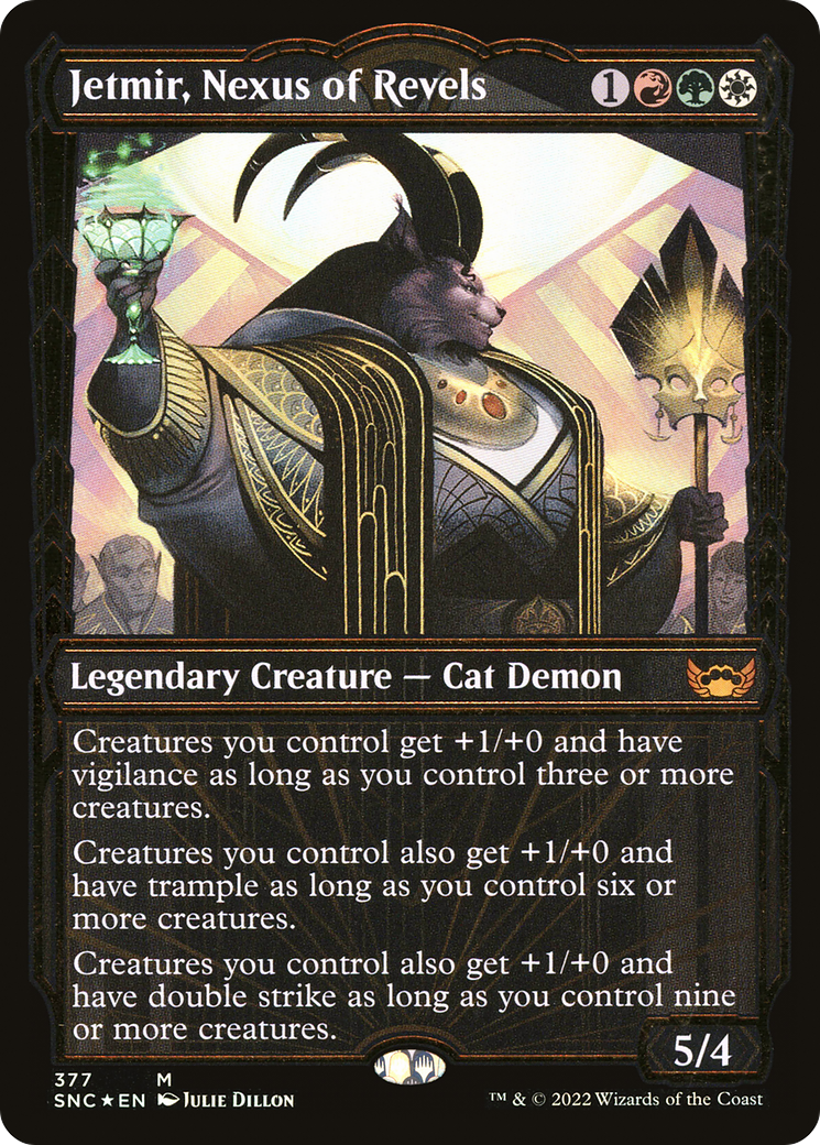 FOIL Jetmir, Nexus of Revels (Gilded Foil) (SNC-377) - Streets of New Capenna - Magic The Gathering