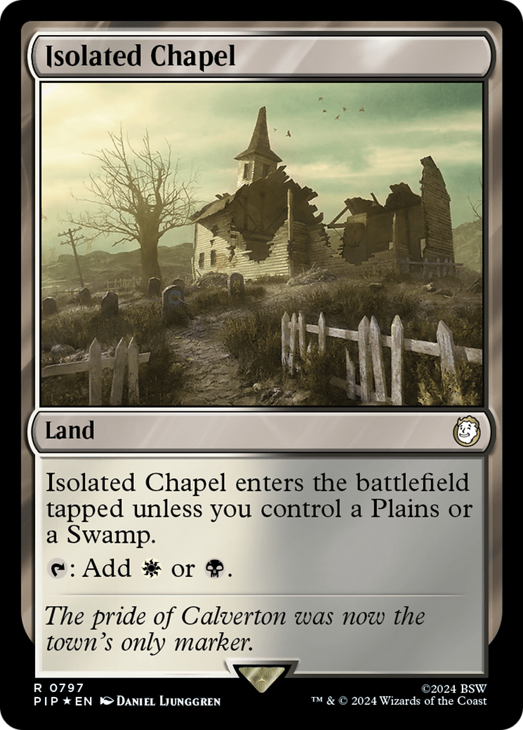 FOIL Isolated Chapel (Surge Foil) (PIP-797) - Fallout - Magic The Gathering