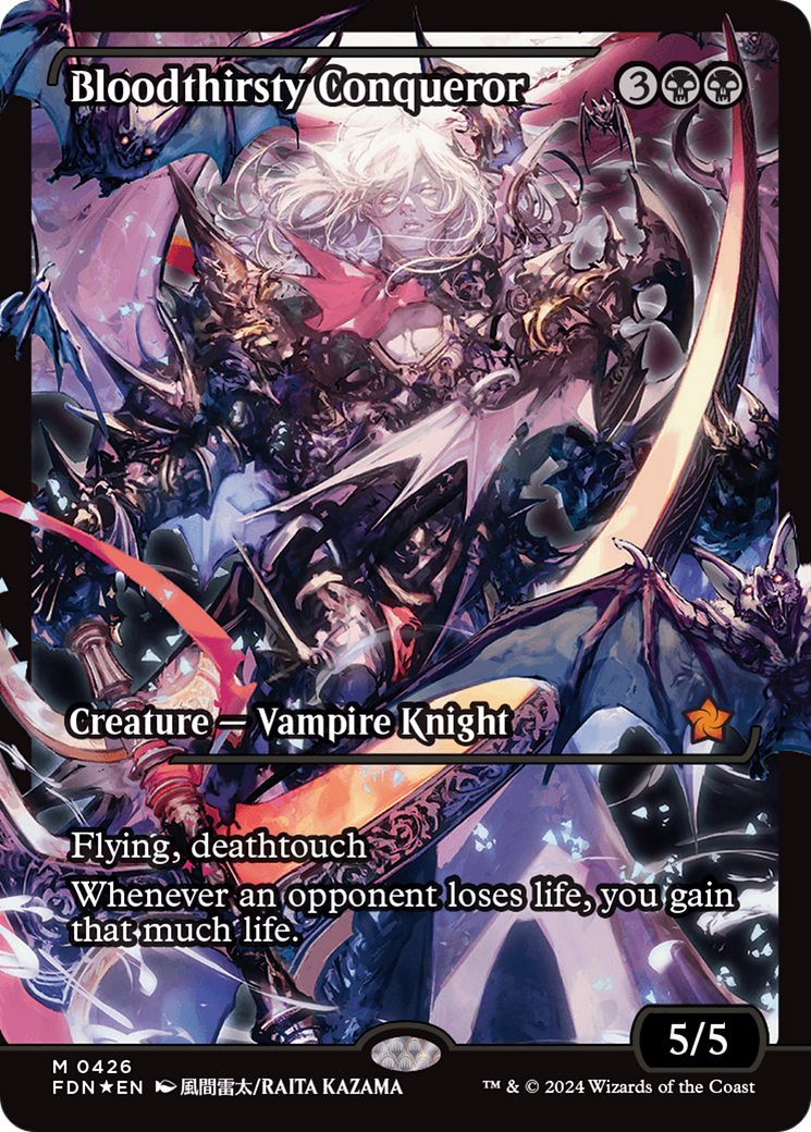FOIL Bloodthirsty Conqueror (FDN-426) - Foundations - Magic The Gathering