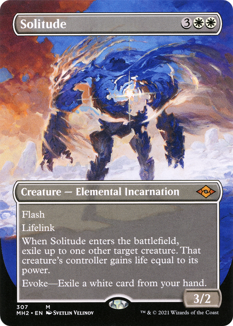 Solitude (Borderless) (MH2-307) - Modern Horizons 2 - Magic The Gathering