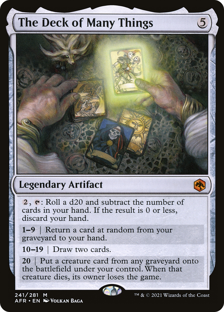 The Deck of Many Things (AFR-241) - Adventures in the Forgotten Realms - Magic The Gathering