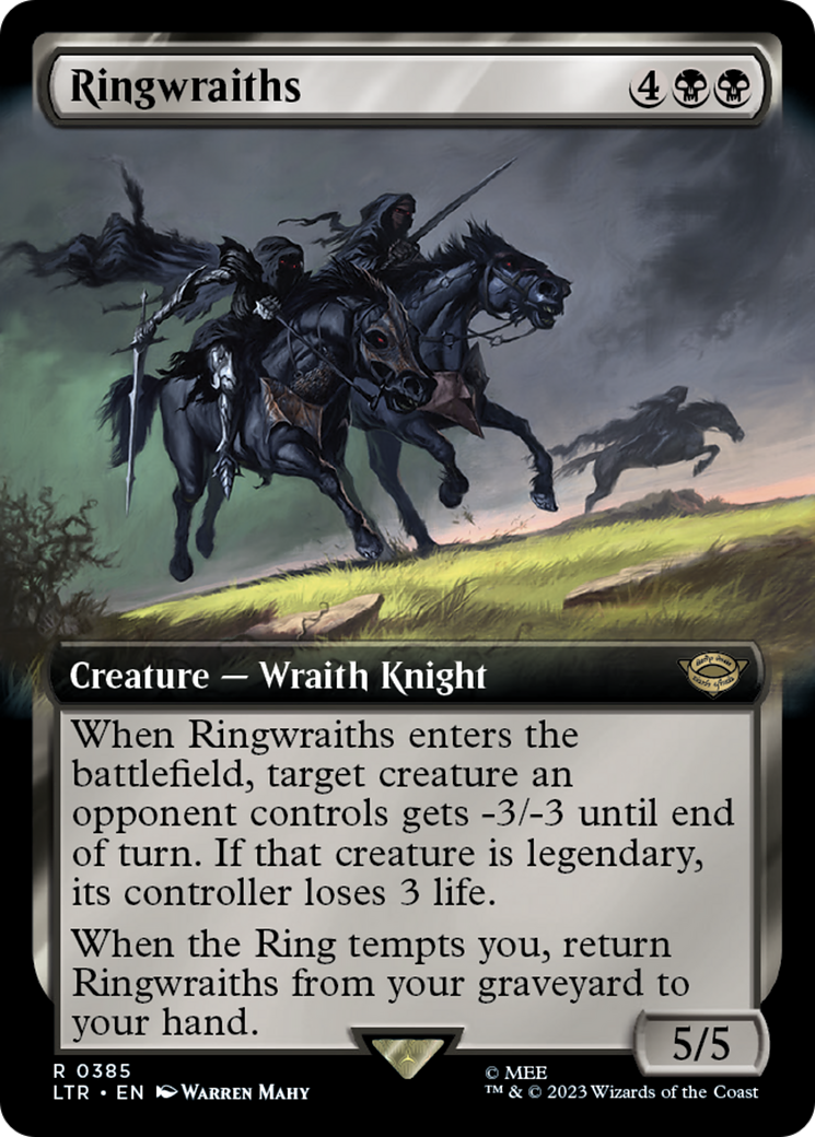 Ringwraiths (Extended Art) (LTR-385) - The Lord of the Rings: Tales of Middle-earth - Magic The Gathering