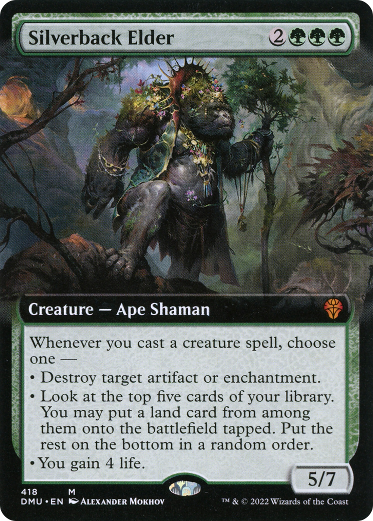 Silverback Elder (Extended Art) (DMU-418) - Dominaria United - Magic The Gathering