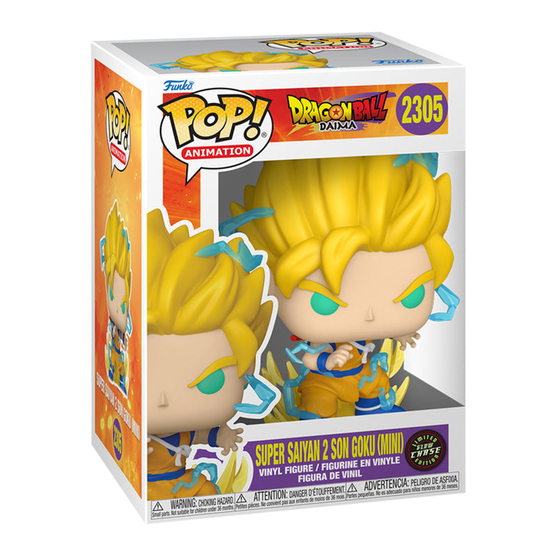 Funko Pop! Dragon Ball Daima Super Saiyan 2 Son Goku #2305 Chase w/ Protector