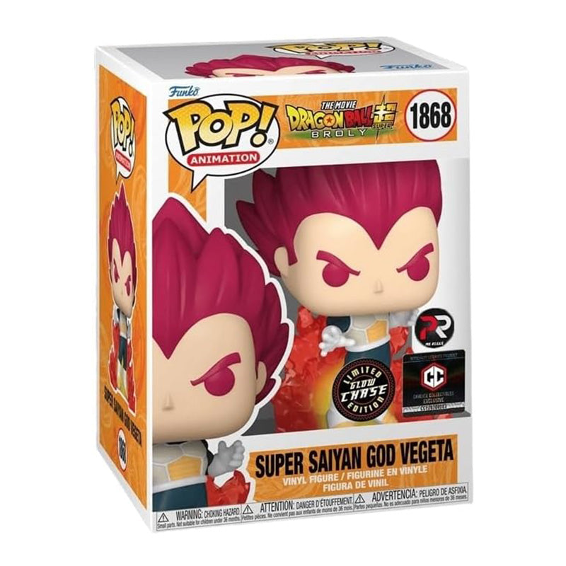 Funko Pop Super Saiyan God Vegeta Chase #1868 Glow