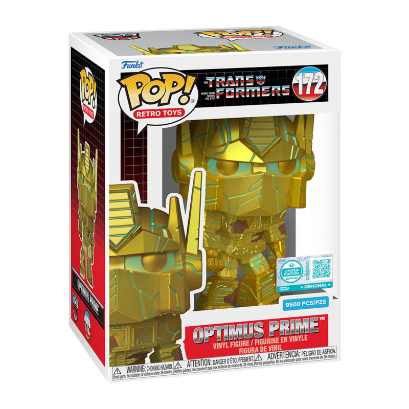Funko Pop! Transformers Optimus Prime Gold Limited Edition #172 w/ Protector