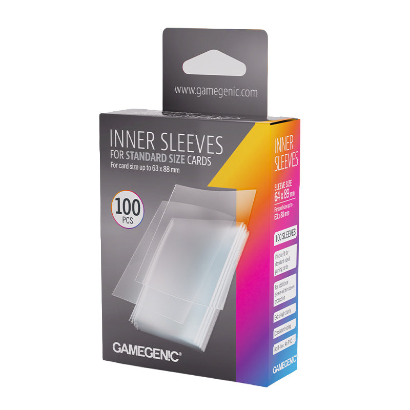 Gamegenic 100ct  Inner Sleeves 64x89mm