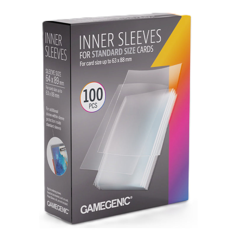Gamegenic 100ct  Inner Sleeves 64x89mm