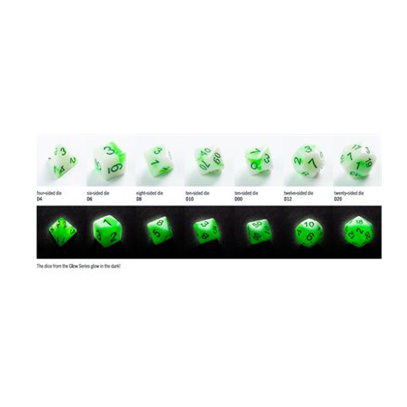 Gamegenic Glow Series Venom Stones RPG Dice Set (7 pcs)