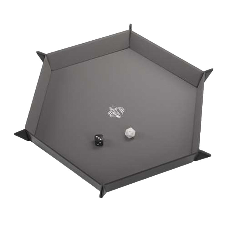 Gamegenic Magnetic Dice Tray Hexagonal Black/Gray