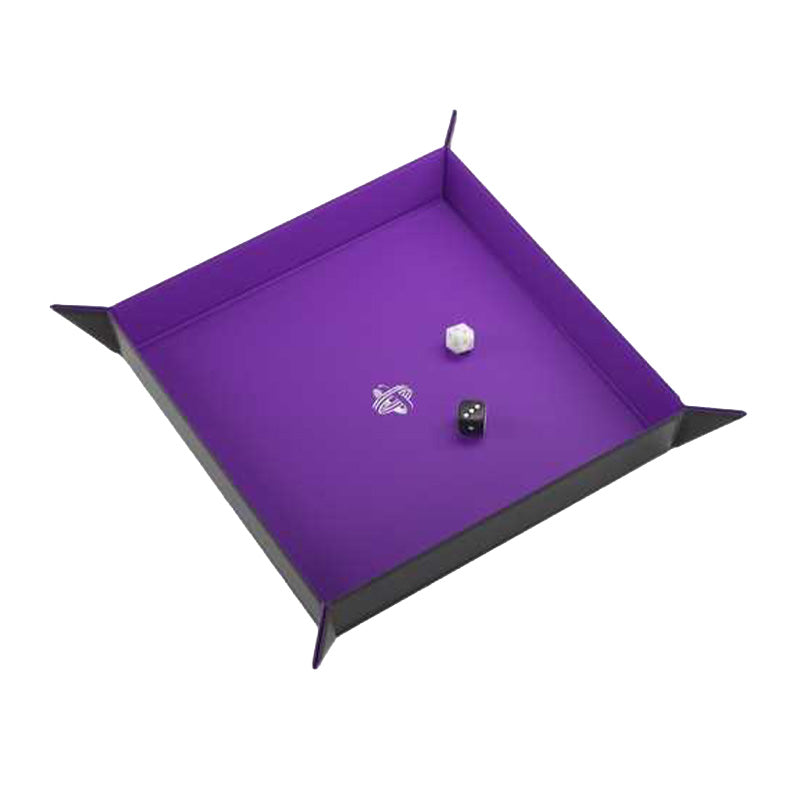 Gamegenic Magnetic Dice Tray Square Black/Purple
