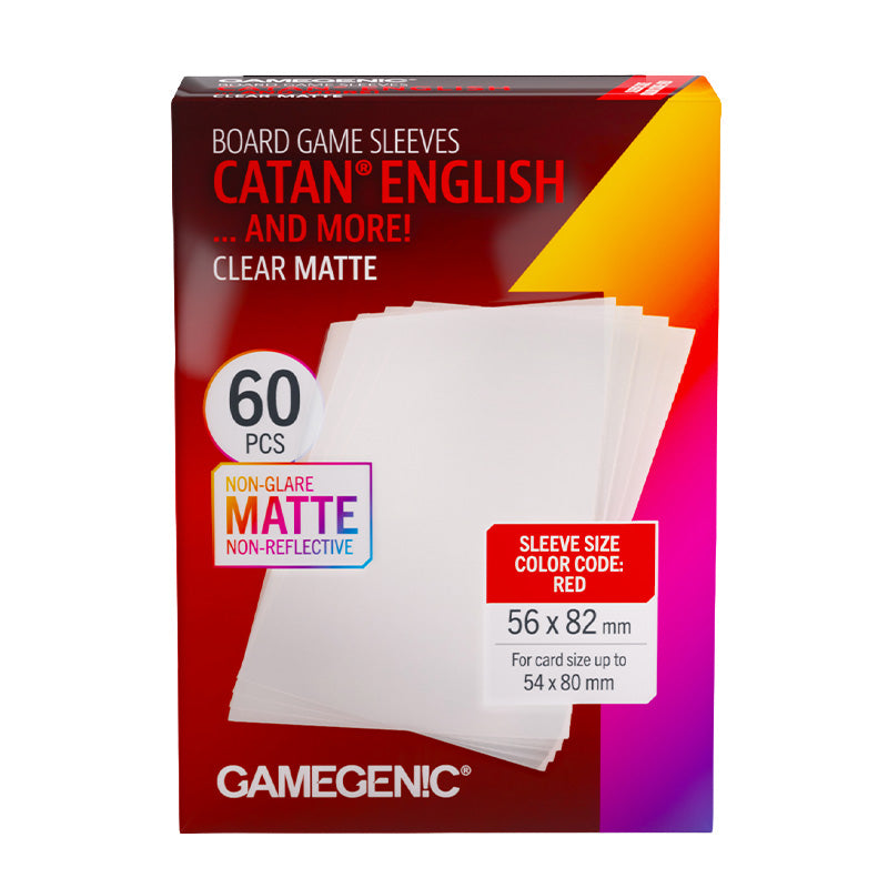 Gamegenic Matte Board Game Sleeves Catan English 56mm x 82mm 60pc