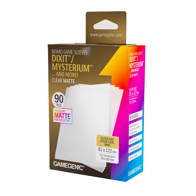 Gamegenic Matte Board Game Sleeves Dixit Mysterium 81mm x 122mm 90pc
