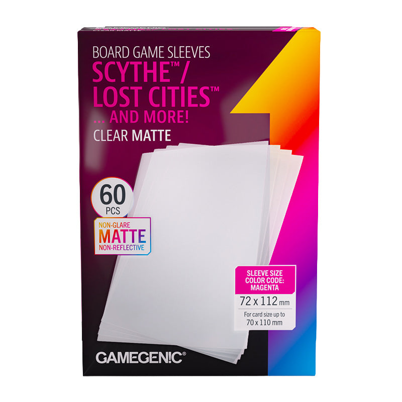 Gamegenic Matte Board Game Sleeves Scythe Lost Cities 72mm x 112mm 60pc