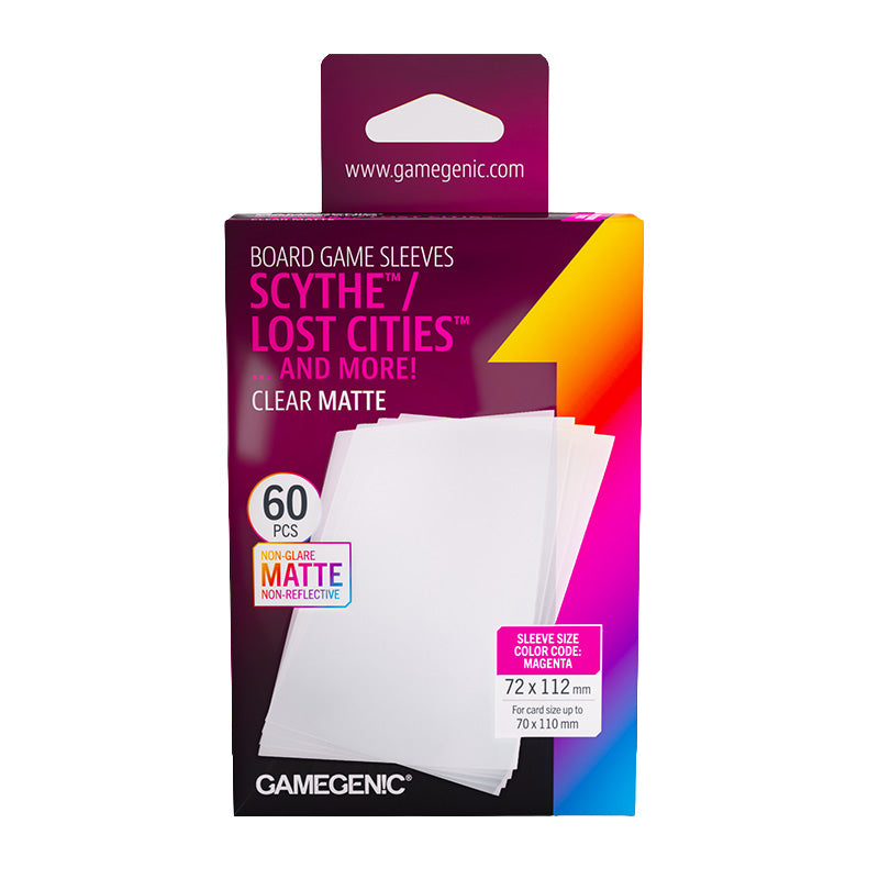 Gamegenic Matte Board Game Sleeves Scythe Lost Cities 72mm x 112mm 60pc