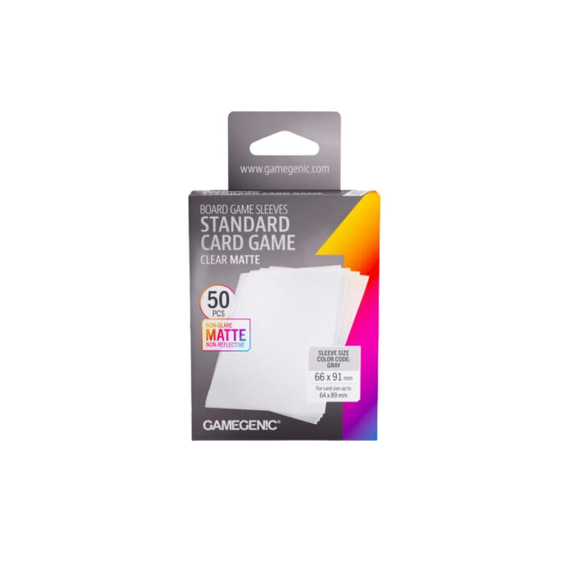 Gamegenic Matte Board Game Sleeves Standard Size 66mm x 91mm 50pc