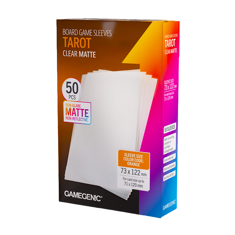 Gamegenic Matte Board Game Sleeves Tarot Sizes 73mm x 122mm 50pc