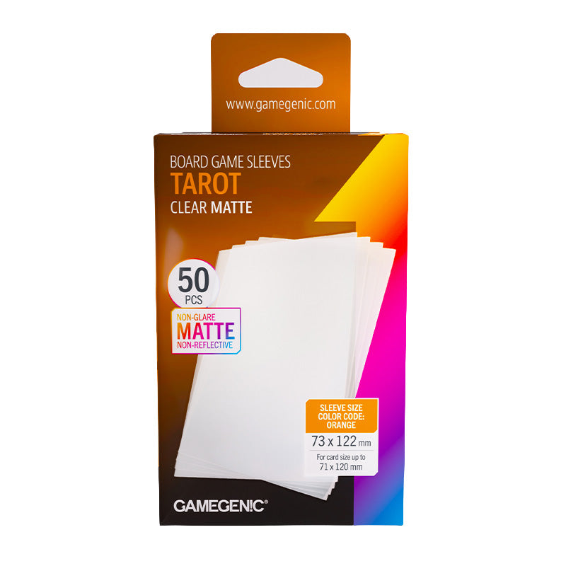 Gamegenic Matte Board Game Sleeves Tarot Sizes 73mm x 122mm 50pc