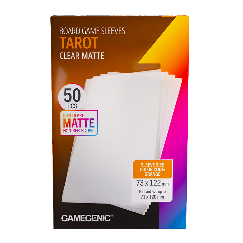 Gamegenic Matte Board Game Sleeves Tarot Sizes 73mm x 122mm 50pc