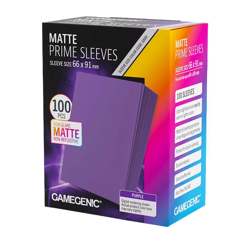 Gamegenic Matte Prime 100ct Purple Sleeves
