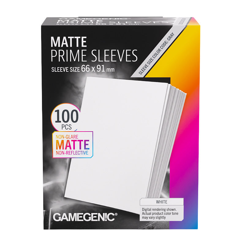 Gamegenic Matte Prime 100ct White Sleeves