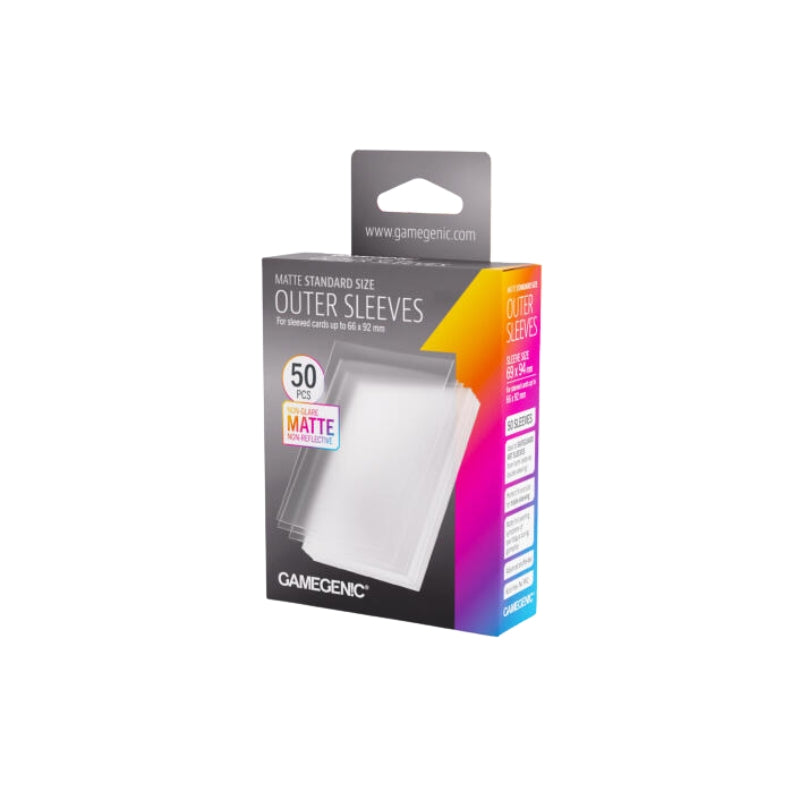 Gamegenic Outer Sleeves Prime Matte Standard Size (50 Sleeves Per Pack)