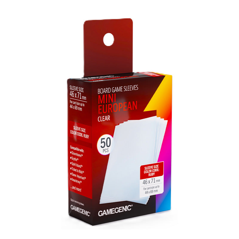Gamegenic Prime Board Game Sleeves Mini European Sized 46mm x 71mm 50pc